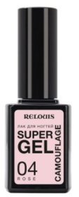 Лак для ногтей Super Gel Camouflage тон:04 rose RELOUIS фото 1 &mdash; TD-EX.RU