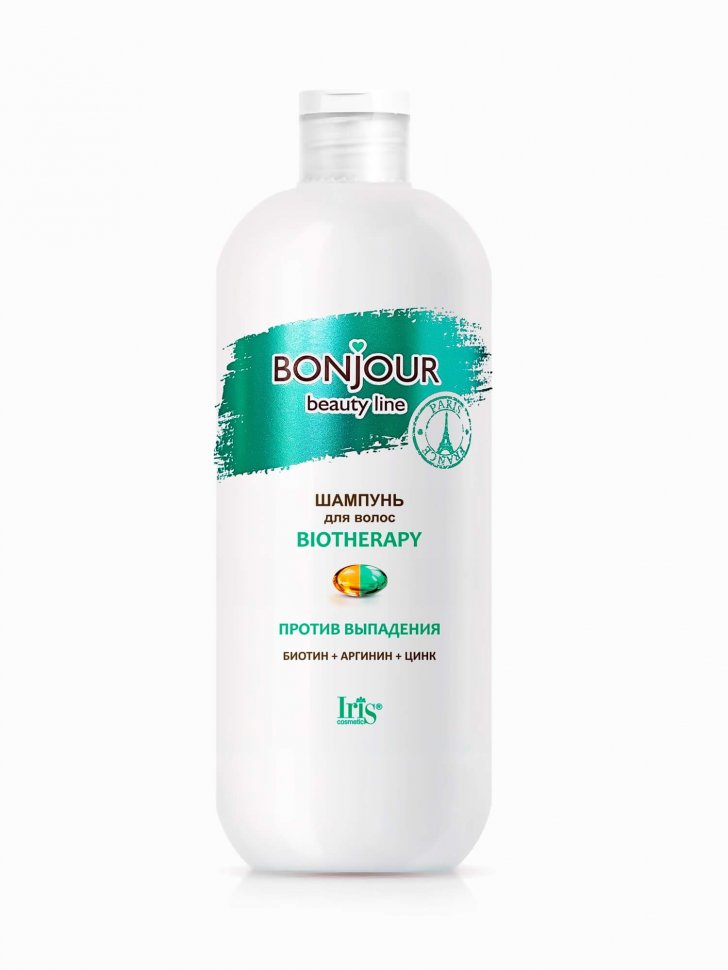 Шампунь для волос BIOTHERAPY Против выпадения Bonjour Beauty line Iris, 500 мл   фото 1 &mdash; TD-EX.RU