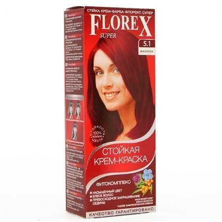Florex-Super NEW КЕРАТИН Краска для волос 5.1 махагон фото 1 &mdash; TD-EX.RU