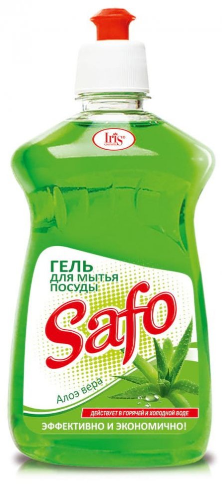 Гель для мытья посуды «Алоэ вера» Safo Iris, 500 мл фото 1 &mdash; TD-EX.RU