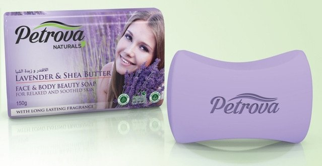 Мыло твердое LAVENDER & SHEA BUTTER-RELAXED & SOOTHED SKIN Petrova, 150 г фото 1 &mdash; TD-EX.RU