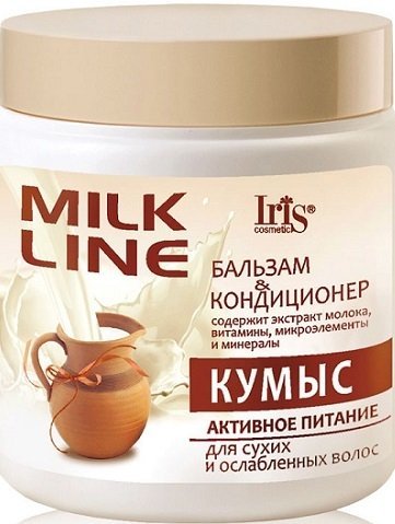 Бальзам-кондиционер Кумыс Активное питание для сухих и ослабленных волос Iris, 500 мл фото 1 &mdash; TD-EX.RU