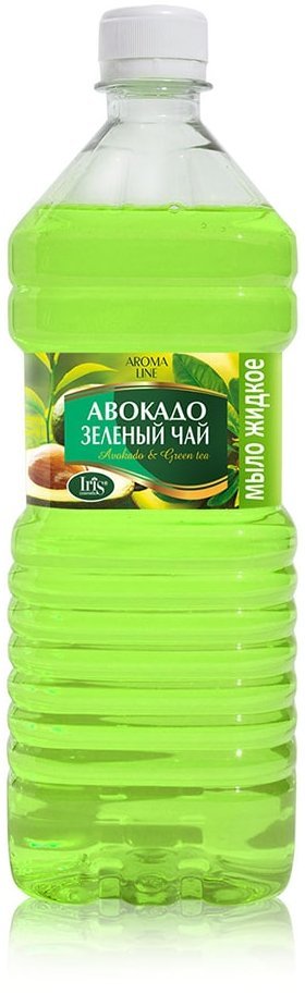 Мыло жидкое Авокадо и Зеленый чай Aroma Line Iris, 1000 мл фото 1 &mdash; TD-EX.RU