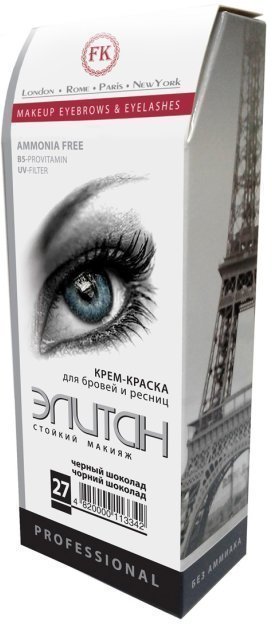 Краска для бровей и ресниц №27 Элитан, Черный шоколад фото 1 &mdash; TD-EX.RU