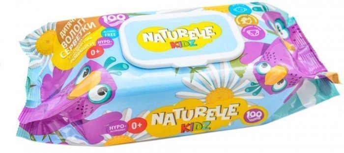 Naturelle Kidz Детские салфетки влажные "Ромашка", 100 шт фото 1 &mdash; TD-EX.RU