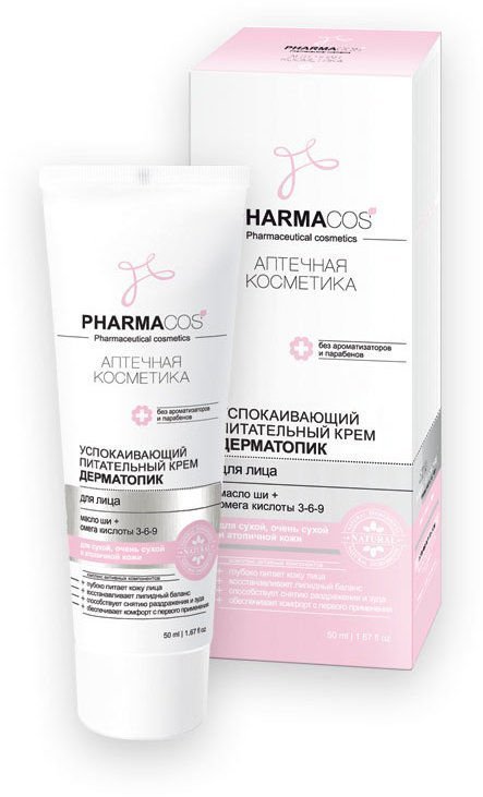 Успокаивающий питательный КРЕМ ДЕРМАТОПИК для сухой, очень сухой и атопичной кожи лица Витэкс, 50 мл фото 1 &mdash; TD-EX.RU
