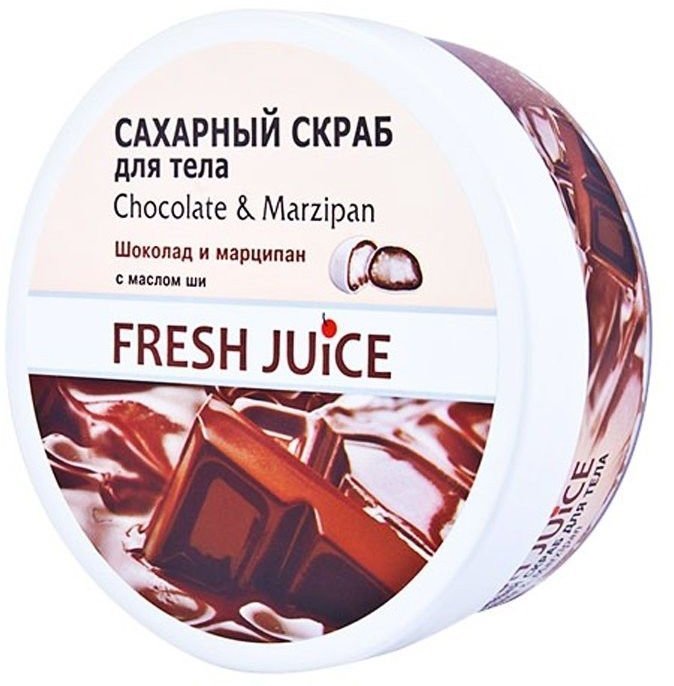 Сахарный скраб для тела Chocolate&Мarzipan Fresh Juice, 225 мл фото 1 &mdash; TD-EX.RU