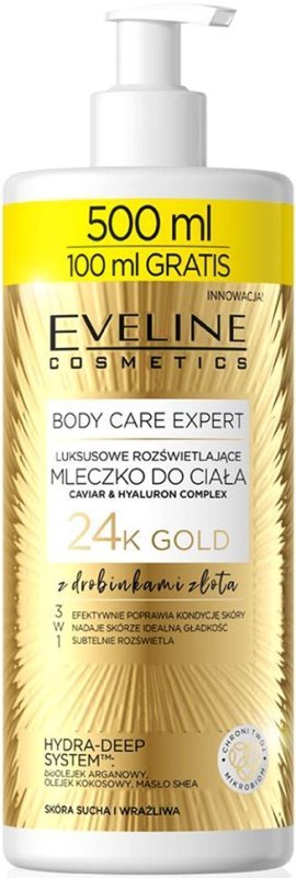 Молочко для тела с эффектом сияния Body care EXPERT EVELINE, 500 мл фото 1 &mdash; TD-EX.RU