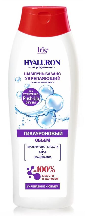 IRIS HYALURON program Шампунь-баланс укрепляющий для всех  типов волос серии фл-н 400 мл &mdash; TD-EX.RU