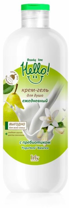 Крем-Гель для душа Ежедневный Hello Beauty Line IRIS, 500 мл фото 1 &mdash; TD-EX.RU