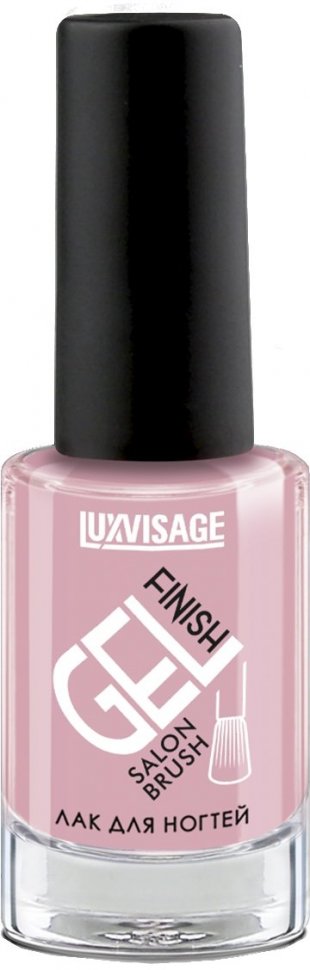 Лак для ногтей стойкий глянцевый GEL FINISH тон 21 сиреневая пастель Luxvisage, 9 г   фото 1 &mdash; TD-EX.RU