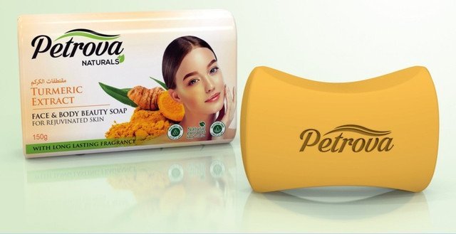 Мыло твердое TURMERIC-REJUVENATED SKIN  Petrova, 150 г  фото 1 &mdash; TD-EX.RU
