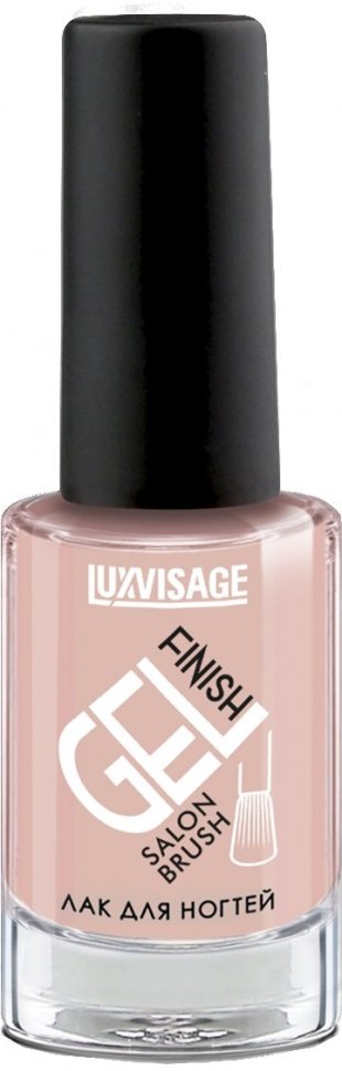 Лак для ногтей стойкий глянцевый GEL FINISH тон 26 чайная роза Luxvisage, 9 г    фото 1 &mdash; TD-EX.RU