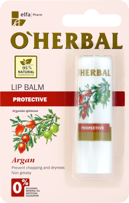 Защитный бальзам для губ с маслом арганы O’Herbal, 4,8 г фото 1 &mdash; TD-EX.RU