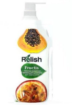 Шампунь ПАПАЙЯ ПРОТИВ ПЕРХОТИ И ПИТАЮЩИЙ ВОЛОСЫ RELISH FRUСTIS, 1000 мл  фото 1 &mdash; TD-EX.RU