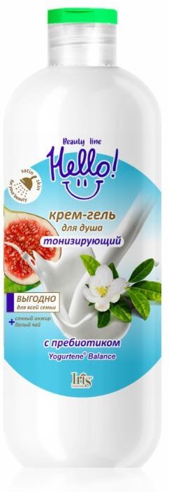 Крем-Гель для душа Тонизирующий Hello Beauty Line IRIS, 500 мл  фото 1 &mdash; TD-EX.RU