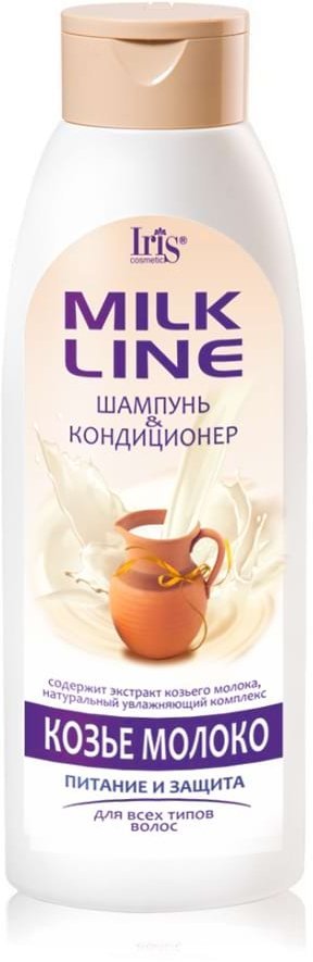 Шампунь-кондиционер Козье молоко Milk Line Iris, 1000 мл фото 1 &mdash; TD-EX.RU