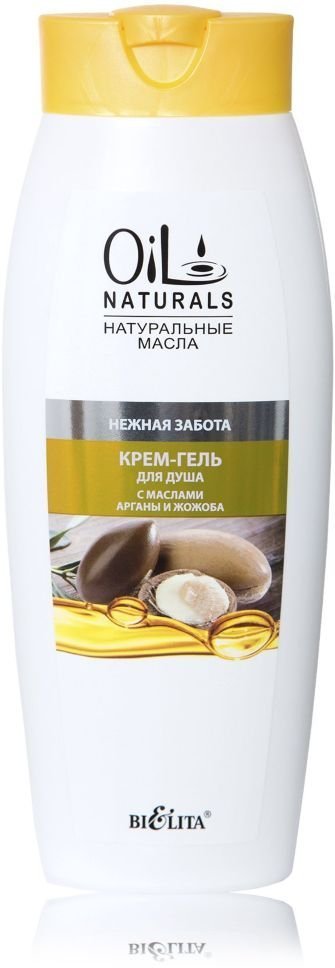 Крем-гель для душа с маслами АРГАНЫ и ЖОЖОБА Нежная забота Белита, 430 мл фото 1 &mdash; TD-EX.RU