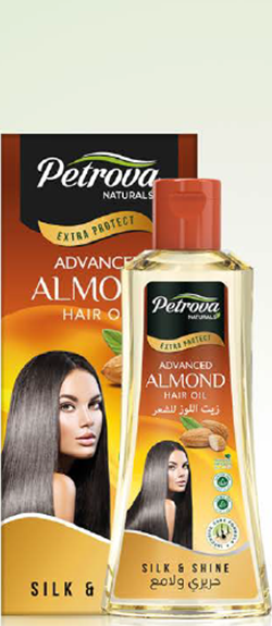 Масло для волос «МИНДАЛЬ ADVANCED» - Блеск и мягкость шелка PETROVA NATURALS, 200 мл  фото 1 &mdash; TD-EX.RU