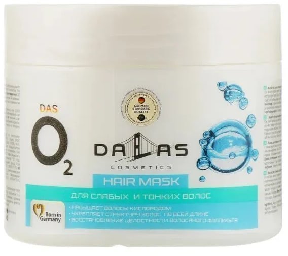 Dallas маска для тонких и ослабленных волос DAS O2, 300 мл фото 1 &mdash; TD-EX.RU
