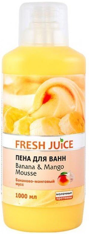 Пена для ванн Banana&Mango mousse Fresh Juice, 1000 мл фото 1 &mdash; TD-EX.RU