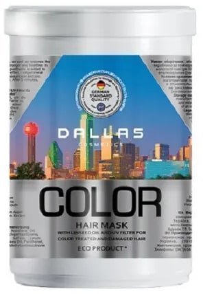Dallas маска косметическая д/окрашенных волос с льняным маслом и УФ-фильтром Color, 500 мл фото 1 &mdash; TD-EX.RU