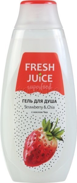 Гель для душа Fresh Juice Superfood Strawberry & Chia, 400 мл фото 1 &mdash; TD-EX.RU