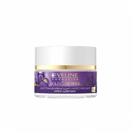 Восстанавливающий укрепляющий крем-лифтинг 50+ серии GOLD & RETINOL Eveline, 50мл фото 1 &mdash; TD-EX.RU