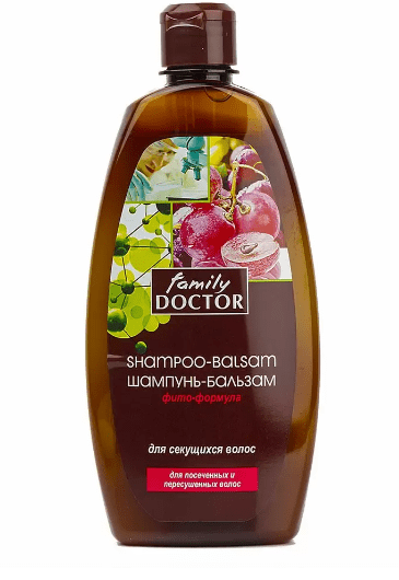 Family Doctor Шампунь-бальзам Фито-формула для секущихся волос, 500 мл фото 1 &mdash; TD-EX.RU