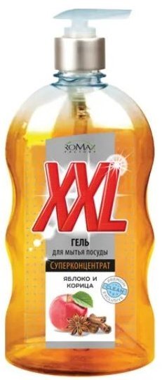 Гель для мытья посуды "XXL"  яблоко и корица Romax, 650г фото 1 &mdash; TD-EX.RU