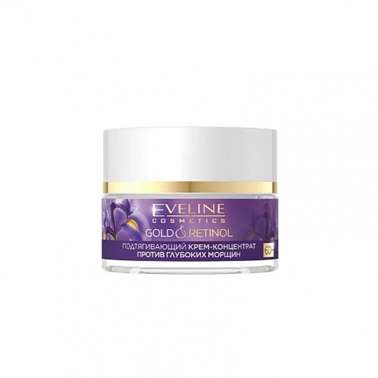 Подтягивающий крем-концентрат против глубоких морщин 60+ серии GOLD & RETINOL Eveline, 50мл фото 1 &mdash; TD-EX.RU
