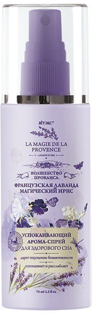 Успокаивающий АРОМА-СПРЕЙ для здорового сна ФРАНЦУЗСКАЯ ЛАВАНДА И МАГИЧЕСКИЙ ИРИС Витэкс, 75 мл фото 1 &mdash; TD-EX.RU