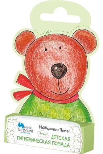 Pink Elephant. Детская гигиеническая помада Медвежонок Потап, 4 г фото 1 &mdash; TD-EX.RU