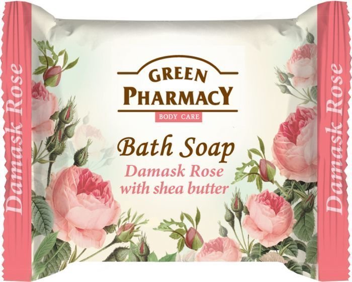Туалетное мыло Дамасская роза с маслом Ши Green Pharmacy, 100 г фото 1 &mdash; TD-EX.RU