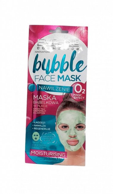 Увлажняющая пузырьковая тканевая маска серии BUBBLE FACE MASK Eveline &mdash; TD-EX.RU