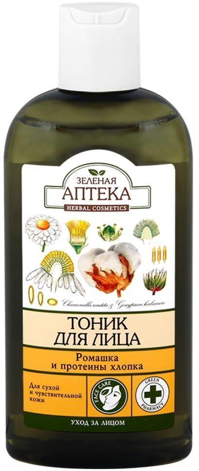ЗЕЛЕНАЯ АПТЕКА Тоник для лица Ромашка и протеин, 200 мл фото 1 &mdash; TD-EX.RU