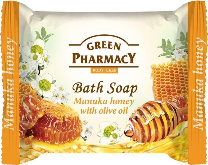 Туалетное мыло Манука Мед с оливковым маслом Green Pharmacy, 100 г фото 1 &mdash; TD-EX.RU