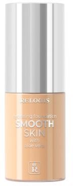 Увлажняющий тональный крем Smooth Skin с алоэ вера тон 03 золотистый бежевый RELOUIS, 30 г.   &mdash; TD-EX.RU