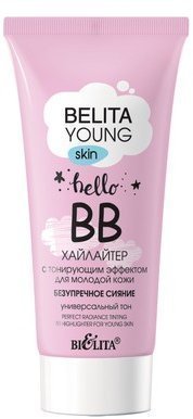 Белита Young Skin BB-хайлайтер с тонирующим эффектом для молодой кожи Безупречное сияние, 30 мл фото 1 &mdash; TD-EX.RU