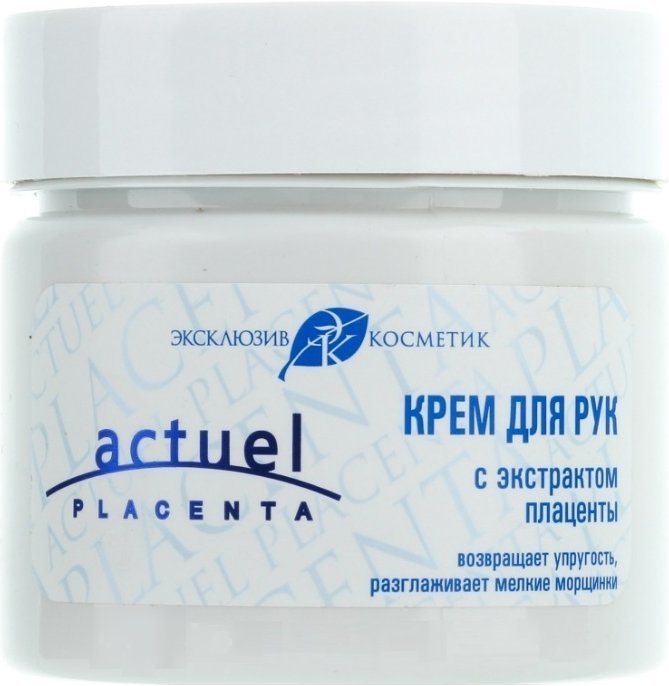 Крем для рук с экстрактом плаценты Actuel placenta Эксклюзивкосметик, 150 мл фото 1 &mdash; TD-EX.RU
