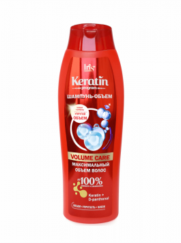 Шампунь-объем VOLUME CARE Максимальный объем KERATIN PROGRAM Iris, 400 мл фото 1 &mdash; TD-EX.RU