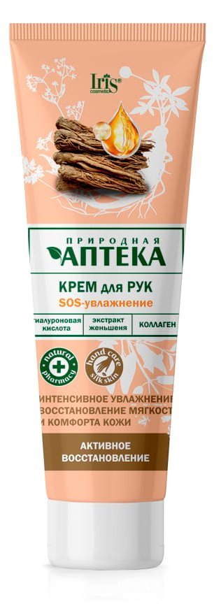 Крем для рук SOS-увлажнение "Природная аптека" туба Iris, 100 мл  фото 1 &mdash; TD-EX.RU