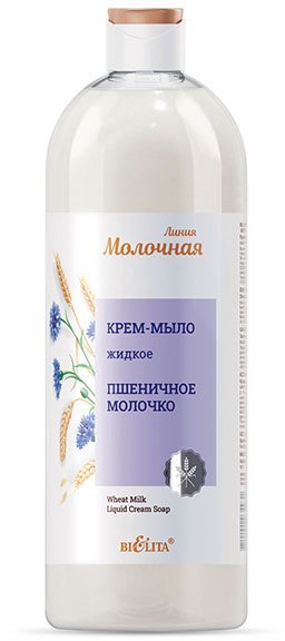 Крем-мыло жидкое "Пшеничное молочко" Белита, 1000 мл  фото 1 &mdash; TD-EX.RU