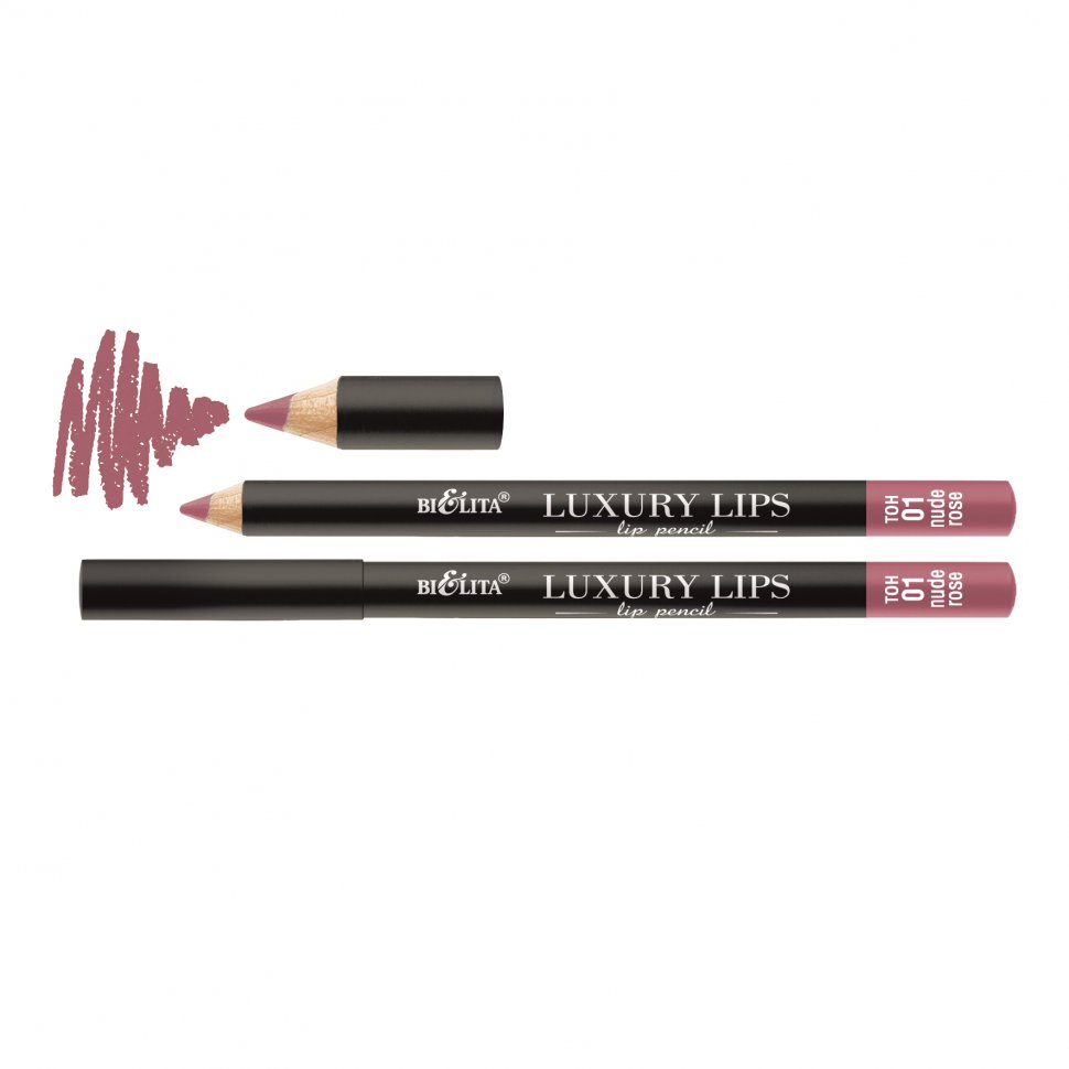 Карандаш для губ Luxury Lips тон 01 nude rose Белита фото 1 &mdash; TD-EX.RU