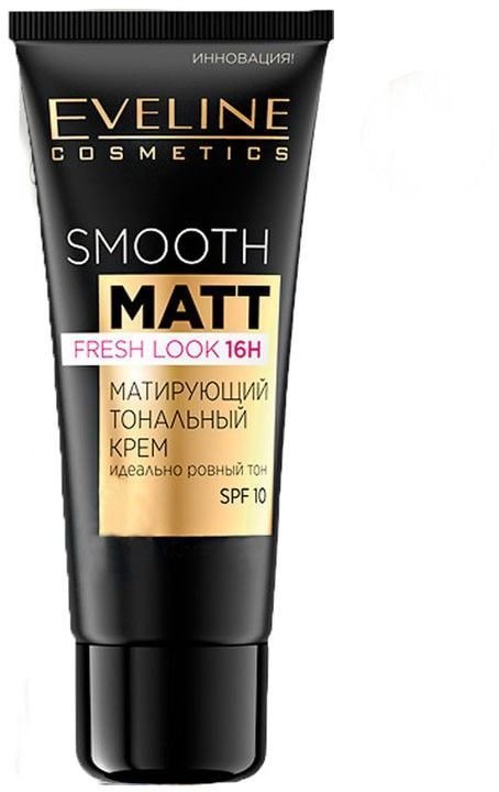 Матирующий тональный крем Smooth Matt SPF10 №75 Ivory Eveline, 30 мл фото 1 &mdash; TD-EX.RU