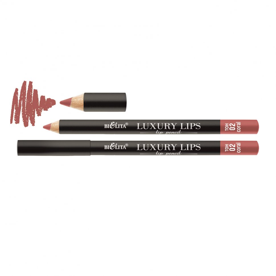 Карандаш для губ Luxury Lips тон 02 coral Белита  фото 1 &mdash; TD-EX.RU