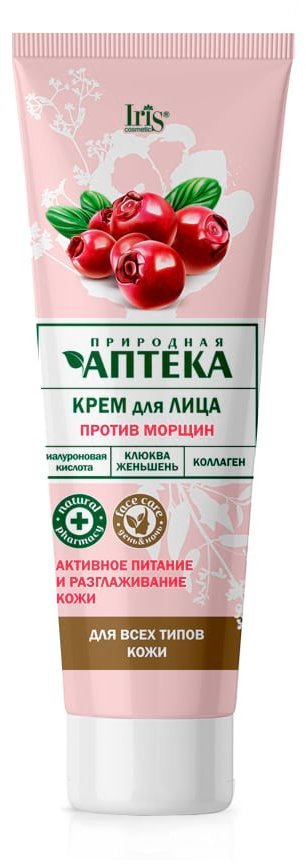 Крем для лица Против морщин "Природная аптека" туба Iris, 100 мл фото 1 &mdash; TD-EX.RU