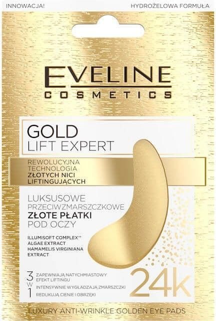 Патчи под глаза Gold Lift Expert против морщин Eveline, 2 шт фото 1 &mdash; TD-EX.RU