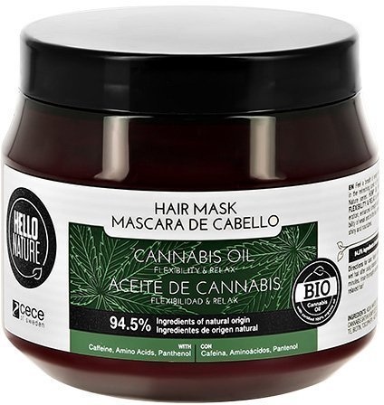 Маска для волос Hello Nature Cannabis Oil с маслом конопли, 250 мл фото 1 &mdash; TD-EX.RU
