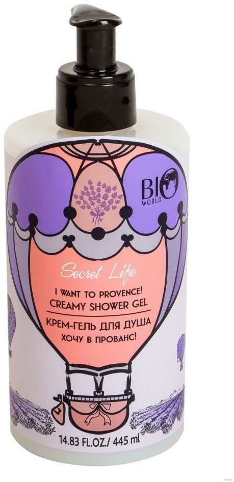 Крем – гель для душа Secret Life Hydro Therapy Хочу в Прованс! Bio World, 445 мл фото 1 &mdash; TD-EX.RU